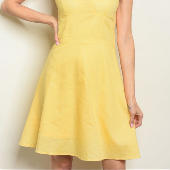 NWT - Alya Yellow Sun Dress JR Size 3 Women’s XXS - Picture 3 of 7